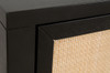 Essentials For Living Holland Media Sideboard in Brushed Black Acacia