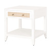 Essentials For Living - Holland 1-Drawer Side Table in Matte White