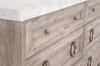 Essentials For Living - Azure Carrera 6-Drawer Double Dresser in Natural Gray Acacia