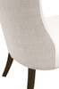 Essentials For Living Duet Dining Chair in LiveSmart Peyton Pearl, Performance Bisque French Linen, Burnt Brown Ash (Set of 2)