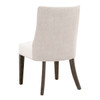 Essentials For Living Duet Dining Chair in LiveSmart Peyton Pearl, Performance Bisque French Linen, Burnt Brown Ash (Set of 2)