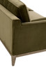 Essentials For Living - Parker 86' Post Modern Sofa in Olive Velvet, Natural Gray Oak