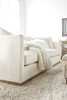 Essentials For Living - Siena 96' Plinth Base Sofa in LiveSmart Machale Ivory, Natural Gray Oak