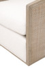 Essentials For Living - McGuire Swivel Club Chair in LiveSmart Boucle Snow, Natural Gray Oak & Cane