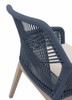 Essentials For Living - Loom Outdoor Arm Chair in Steel Blue Flat Rope