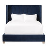 Essentials For Living - Chandler Queen Bed in Denim Velvet