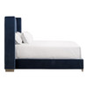 Essentials For Living - Chandler Queen Bed in Denim Velvet