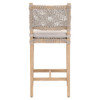 Essentials For Living - Costa Counter Stool in Taupe & White Flat Rope, Performance Pumice, Natural Gray Mahogany