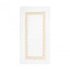 Graccioza Alhambra Bath Rug in White/Gold
