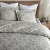 Ellora Casa by India's Heritage Dakota Cotton Duvet Cover in Grey