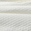Ellora Casa by India's Heritage Diamond Coverlet in Ivory
