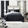 Ellora Casa by India's Heritage Stella Velvet Duvet Cover in Charcoal