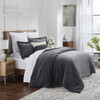 Ellora Casa by India's Heritage Stella Velvet Duvet Cover in Charcoal