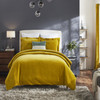 Ellora Casa by India's Heritage Stella Velvet Duvet Cover in Chartreuse