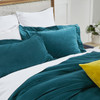 Ellora Casa by India's Heritage Stella Velvet Duvet Cover in Teal