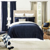 Ellora Casa by India's Heritage Stella Velvet Duvet Cover in Navy