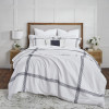 Ellora Casa by India's Heritage Pure Linen Duvet Cover in White