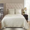 Ellora Casa by India's Heritage Montreal Coverlet in Ivory