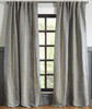 New York Cotton Linen Striped Curtain in Grey by Ellora Casa by India's Heritage