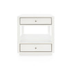 Villa & House - Carmen 2-Drawer Side Table, Chiffon White