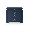 Villa & House - Elina 3-Drawer Side Table, Storm Blue