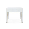 Villa & House Madeline 1-Drawer Side Table Platinum Shimmer