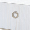 Villa & House Madeline 1-Drawer Side Table Platinum Shimmer