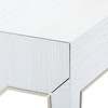 Villa & House Madeline 1-Drawer Side Table Platinum Shimmer