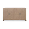 Meredith 4-Door Cabinet, Flax Brown