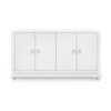Meredith 4-Door Cabinet, Chiffon White