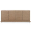 Villa & House Meredith Extra Large 4-Door Cabinet Flax Brown