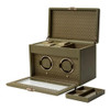 WOLF Earth Double Watch Winder in Olive