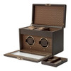 WOLF Earth Double Watch Winder in Coffee