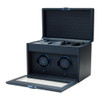 WOLF Earth Double Watch Winder in Midnight Blue