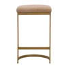 Essentials For Living - Cresta Counter Stool in Ivanhoe Toast, Brushed Gold
