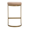 Essentials For Living - Cresta Counter Stool in Ivanhoe Toast, Brushed Gold
