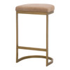 Essentials For Living - Cresta Counter Stool in Ivanhoe Toast, Brushed Gold

