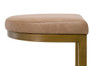 Essentials For Living - Cresta Counter Stool in Ivanhoe Toast, Brushed Gold
