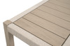 Essentials For Living - Wrap Outdoor Console Table in Oat Flat Rope, Washed Ever Teak