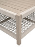 Essentials For Living - Wrap Outdoor Square Coffee Table in Oat Flat Rope, Washed Ever Teak