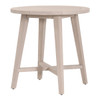Essentials For Living - Carmel Outdoor 36" Round Counter Table, Washed Ever Teak