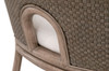 Essentials For Living Adamo Dining Chair in French Gray Cabana Loom, LiveSmart Peyton Pearl, French Gray Mahogany (Set of 2)