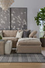 Essentials For Living - Sky Modular Ottoman Performance Latte Micro Boucle, Espresso