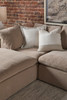 Essentials For Living  Sky Modular Corner Chair - Performance Latte Micro Boucle, Espresso