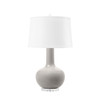 Villa & House - Pablo Lamp with Shade, 17-inch White Linen, Nickel & Steel Mist