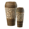 Cyan Design - Wood Slice Oblong Containers | Birchwood And Walnut