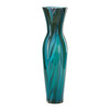 Tall Peacock Feather Vase in Multi Colored Blue by Cyan Design