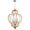 Medium Vertigo Chandelier in Silver Leaf by Cyan Design