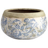 Medium Isela Planter in Blue And White by Cyan Design