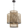 Hammond Pendant Bamboo in Rattan by Cyan Design